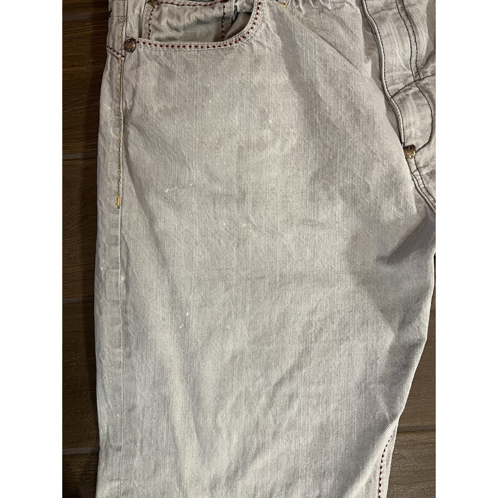 COOGI Men's Australia Jeans Size 42x35 Embroidered Logo Gray Denim Distressed - Picture 6 of 16